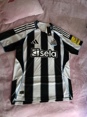 adidas Men Newcastle United Black & White Striped Jersey